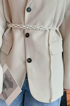 Exquisite Multi-layer Pearl Beaded Tassel Waist Necklace