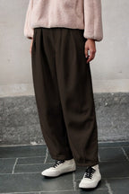 Relaxed Fit Wide Leg Knit Pants