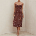 Amina Luxe Women's Summer Floral Wedding Guest Strap Dress 2024 Everyday Edit