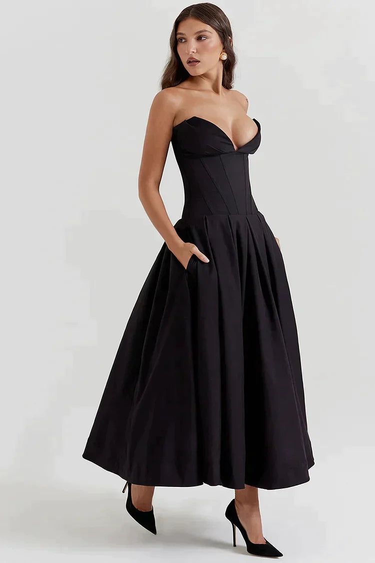 Florencia Exclusive Women's Strapless Dress Statement Occasion Edit