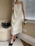 Gentle temperament, loose and thin, French slip dress