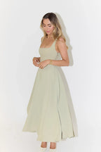Yade High - Waisted Midi Dress