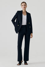 Elegant Black Office Career Chic Blazer