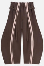 Tie Waist Relaxed Wide Leg Long Pants