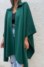 Solid color casual cardigan loose single button windbreaker jacket