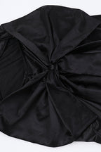 Satin Bowknot Strap Party Dress