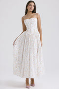Romantic Tiered  A-Line Floral Dress