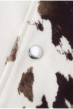 Casual Cow Print Street Jacket