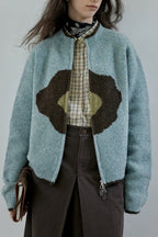 Vintage Floral Zip Cardigan