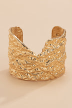 Punk Metal Style Simple Pockmarked Exaggerated Bracelet