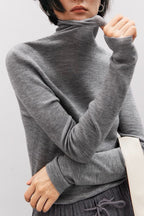 Soft Wool High Neck Fitted Base Layer