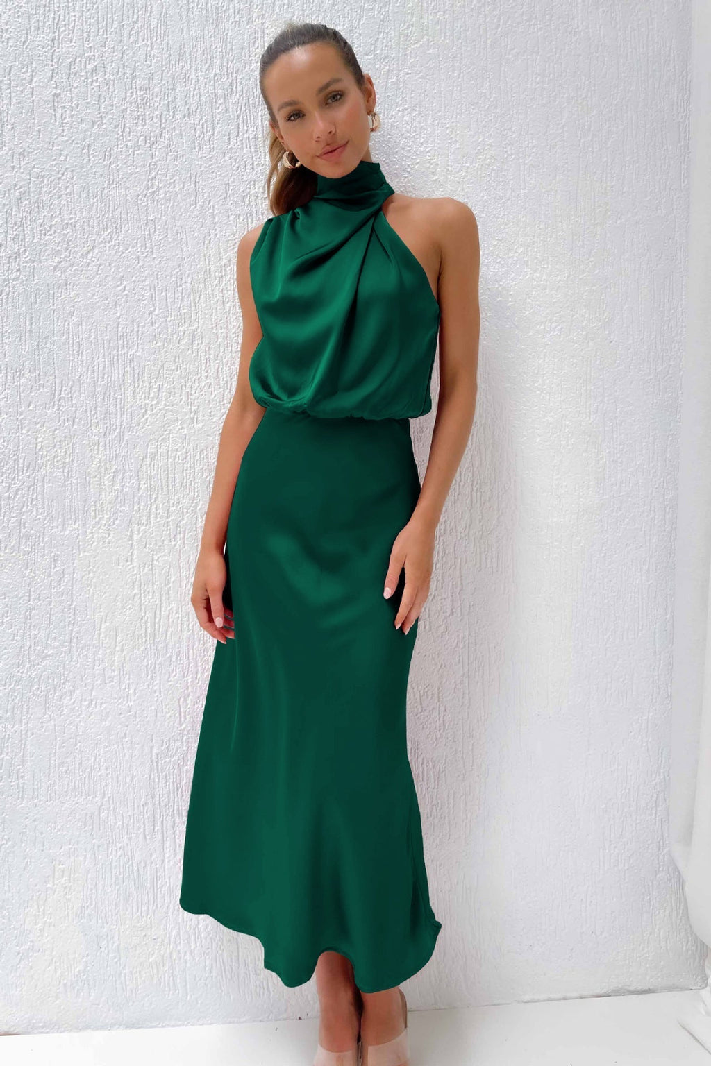 Isabella Boutique Maxi Dress with High Neck Collection