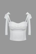 Breezy Days White Tank Top