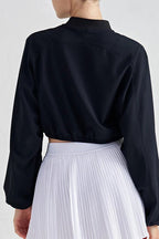 Cropped ZipUp Athletic Jacket