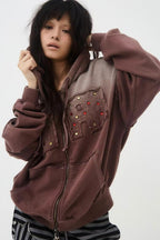 Vintage Washed Gradient Hoodie
