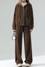 Fleece Lined Relaxed Knit Pants