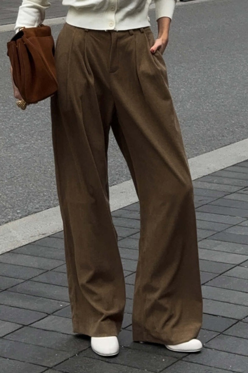 Drapey Vintage Corduroy Loose Casual Cotton Pants