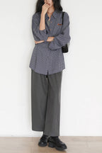 Casual Checkered Blouse