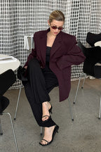 Burgundy Elevated Relaxed Blazer