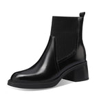 British style stretch slim fit sock boots