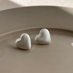 Brushed Matte Geometric Minimalist Stud Earrings