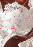 Elena Floral White Lace Lingerie Set – Underwire Bra and Panty