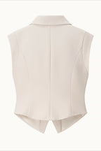 Casual Sleeveless Two Piece Vest Pants Set