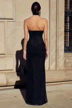 Strapless Backless Mermaid Maxi Dress