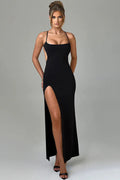 Summer Sexy Split Dress Slim Fit Spaghetti Strap Party Dress