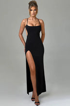 Summer Sexy Split Dress Slim Fit Spaghetti Strap Party Dress