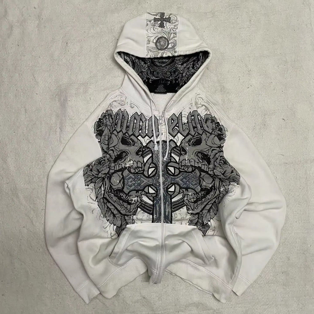 Gothic Streetwear Loose Hoodie
