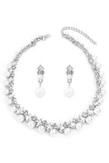Elegant Baroque Pearl Necklace and Earring Set