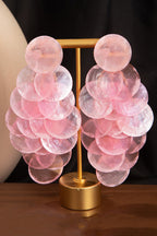 Resort Style Colorful Round Shell Tassel Earrings