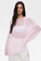 Lightweight Hollow Knit Sweater