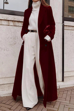 Thick Fleece Lined Maxi Casual Cold Weather Overcoat