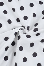 Polka Dot Sleeveless Bodycon Mermaid Maxi Dress