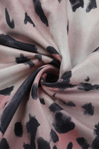 Leopard Print High Neck Backless Maxi Dress