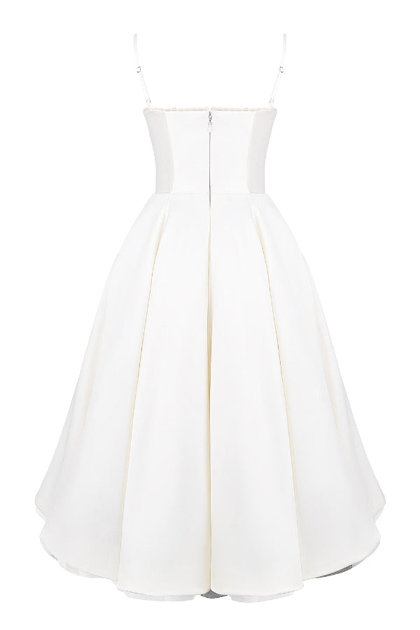 Lorraine Premium Strapless V Neck Sleeveless Tutu Maxi Dress Designer Edit