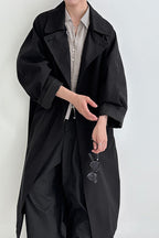 Luxi Vintage Loose Large-Pocket Unique Overcoat