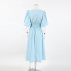 Sky Midi Dress Blue