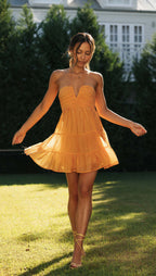 Chelsey Mini Dress Orange