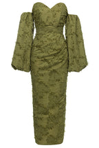 Lucía Minimalist Knitted Maxi Dress with Low Back Elevated Occasion Wear