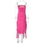 Aliza Mini Dress Rose Red