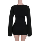 Midnight Muse Mini Dress Black