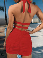 Women's Halter Mini Dress