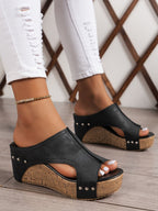 Breathable Side Platform Sandals