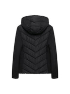 Cotton Padded Coat With Stand Up Collar For Casual Wear