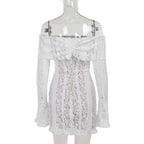 Reverie Off Shoulder Dress White