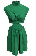Glorina Mini Dress Dark Green