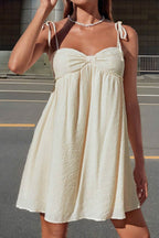 Bow Tie up Cami Mini Dress